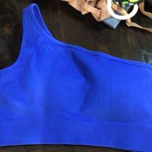 Vibrant One-Shoulder Ribbed Crop Top